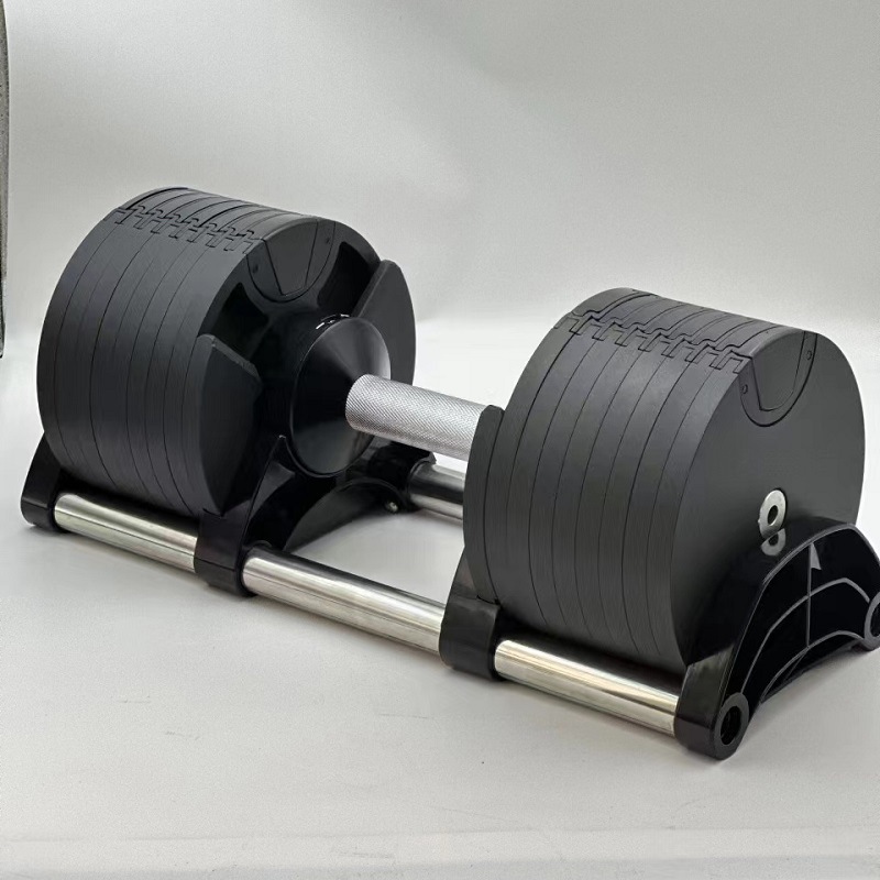 Adjustable Dumbbell Pair 40Kg - 조절 가능한 무게의 피트니스 세트, 주철