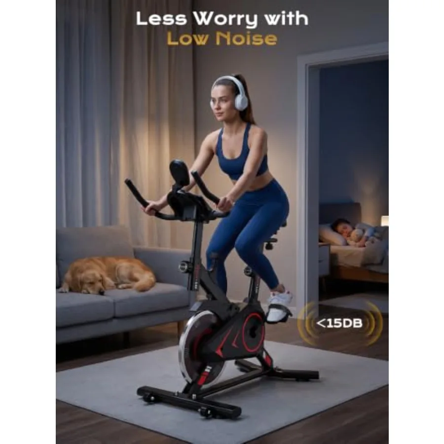 350파운드까지 지탱할 수 있는 용량, 스틸 프레임,  - Exercise Bike Magnetic Resistance 리뷰 및 가격