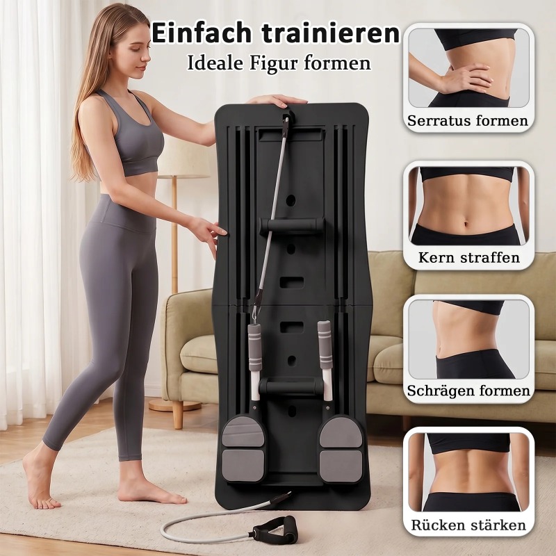 접이식 다기능 홈 운동 보드, 저항 밴드가 포함된 휴대 - Push Up Board Foldable Multi Function 리뷰 및 가격